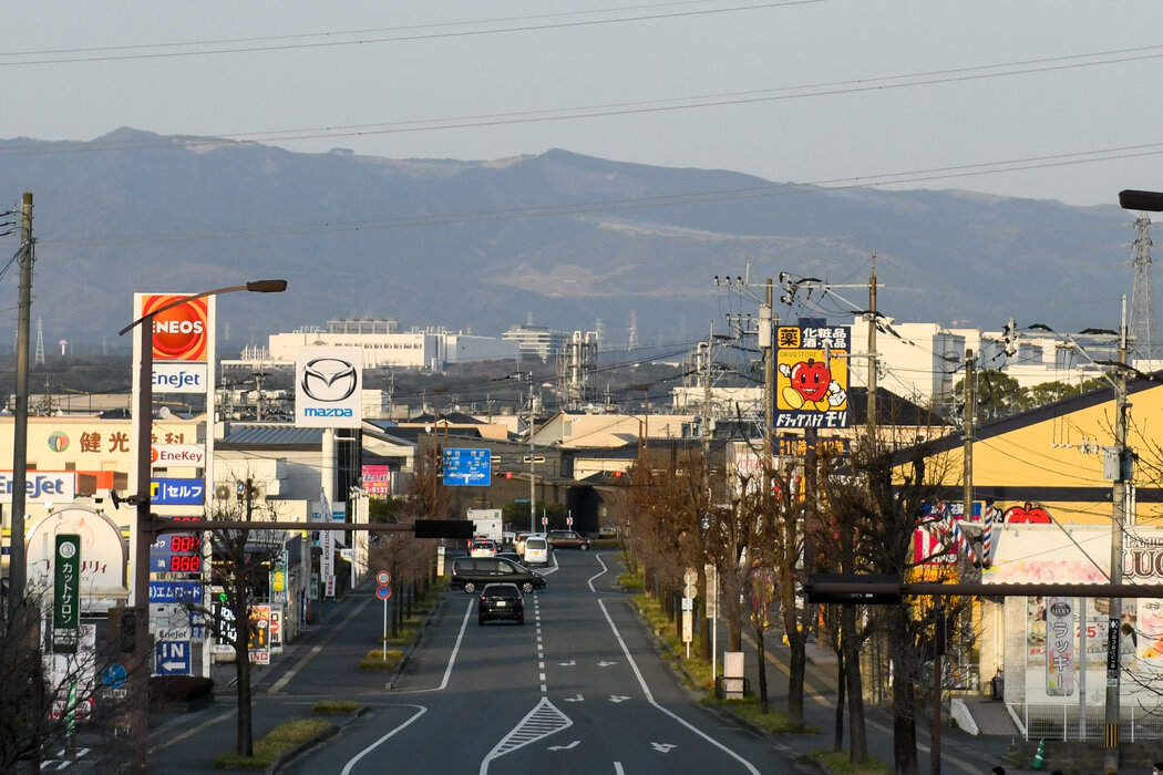 俯瞰日本菊阳町的台积电晶圆厂已在今年2月投入运行
